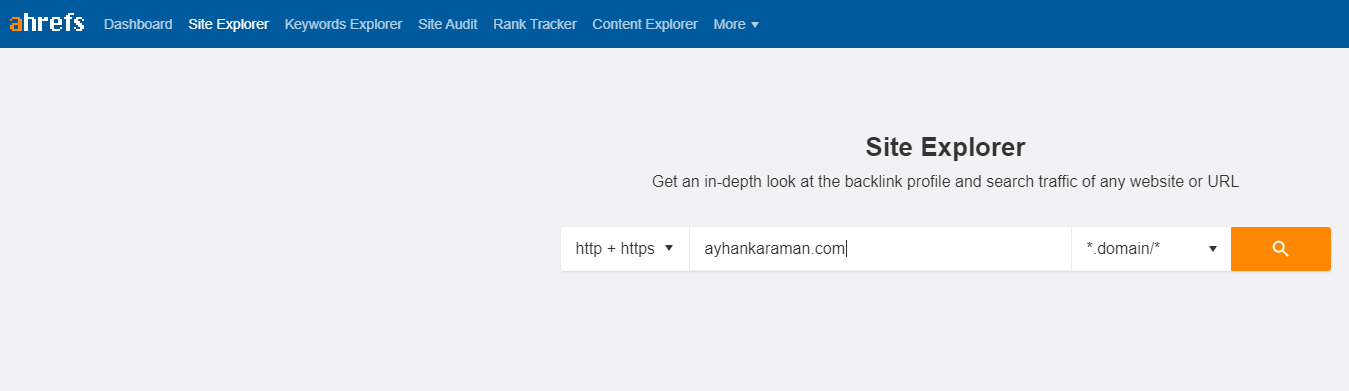 ahrefs site explorer